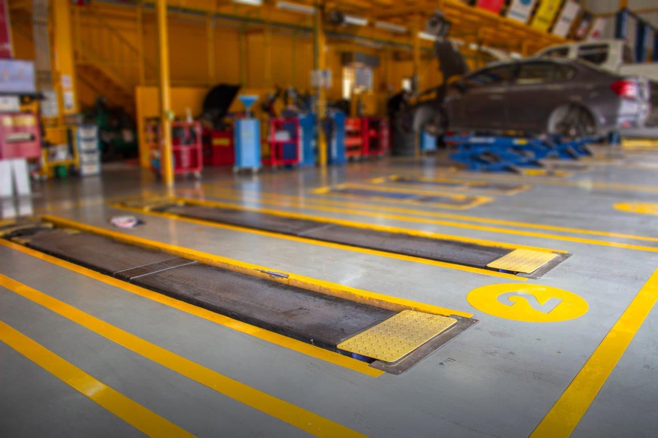 Professionele belijning bedrijfshal